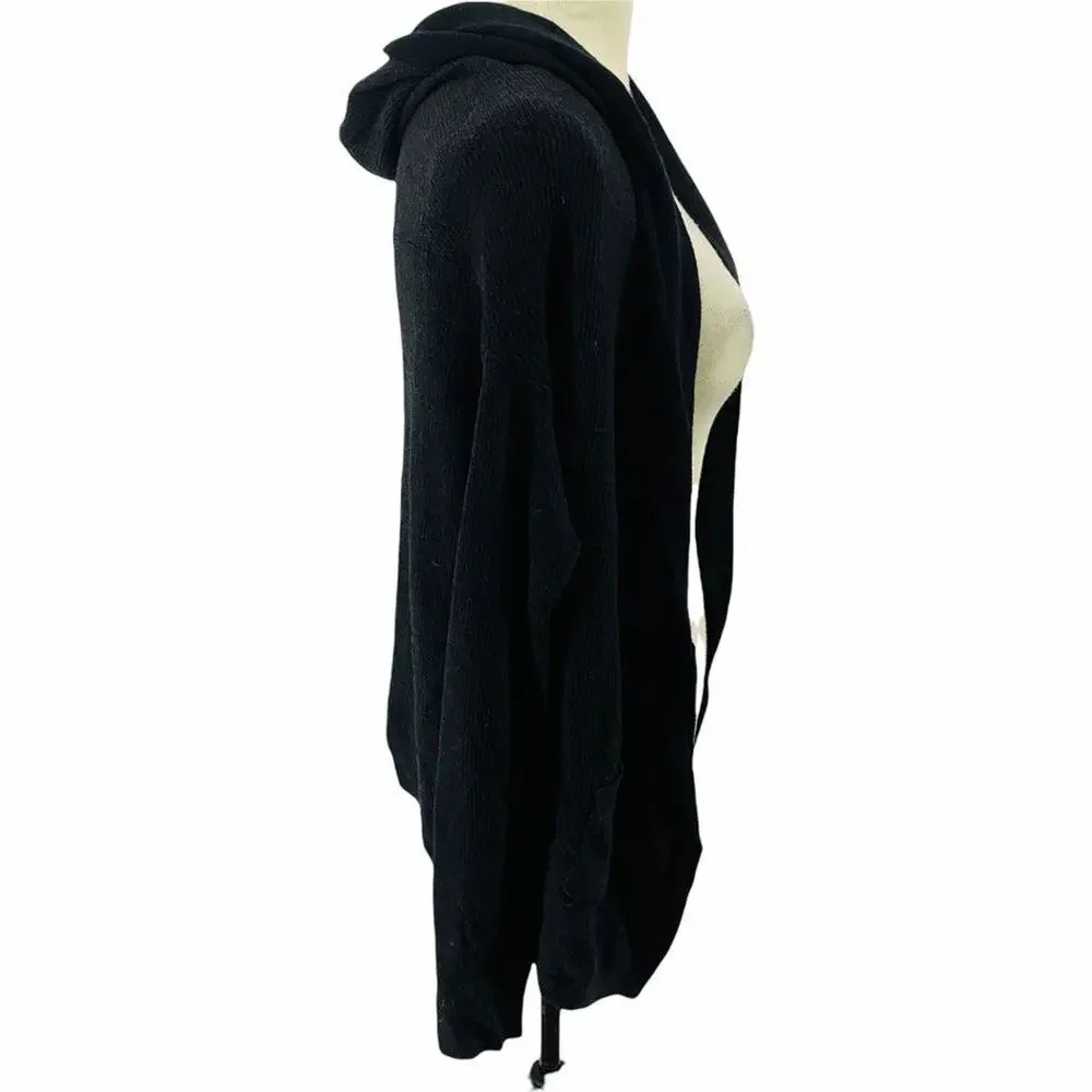 Lululemon Black Sweater Cabin Yogi Wrap Heathered Womens 4